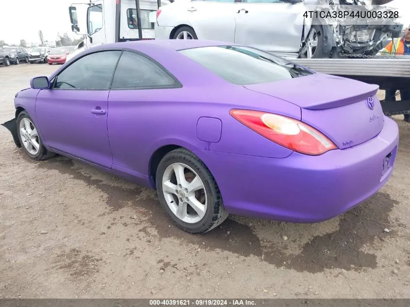 2004 Toyota Camry Solara Se V6 VIN: 4T1CA38P44U003328 Lot: 40391621