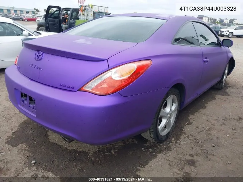 2004 Toyota Camry Solara Se V6 VIN: 4T1CA38P44U003328 Lot: 40391621