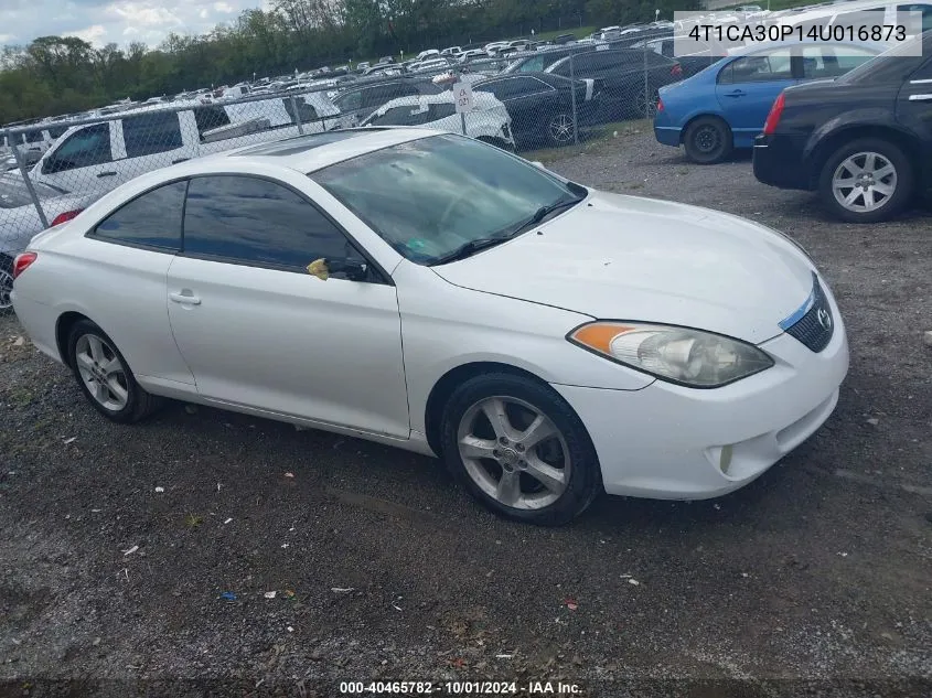 4T1CA30P14U016873 2004 Toyota Camry Solara Sle V6