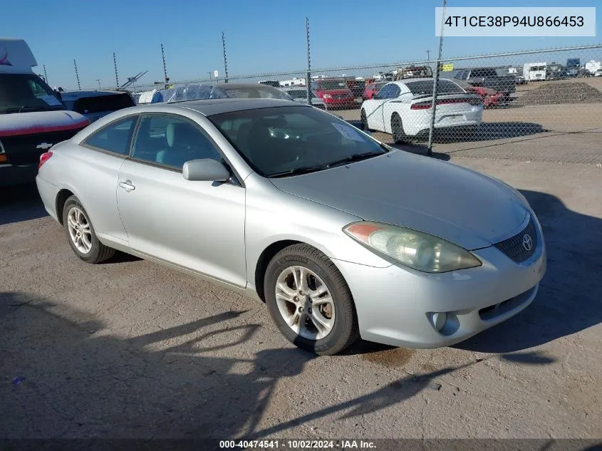 2004 Toyota Camry Solara Se VIN: 4T1CE38P94U866453 Lot: 40474541