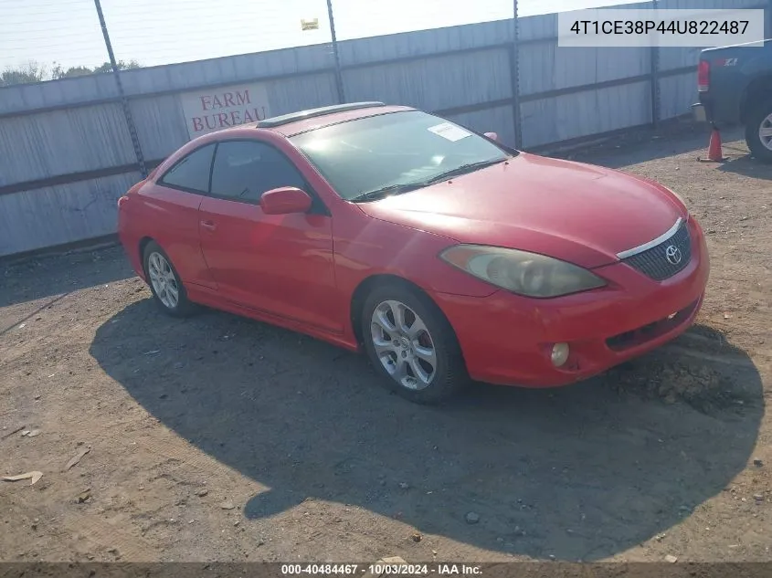 2004 Toyota Camry Solara Se Sport VIN: 4T1CE38P44U822487 Lot: 40484467