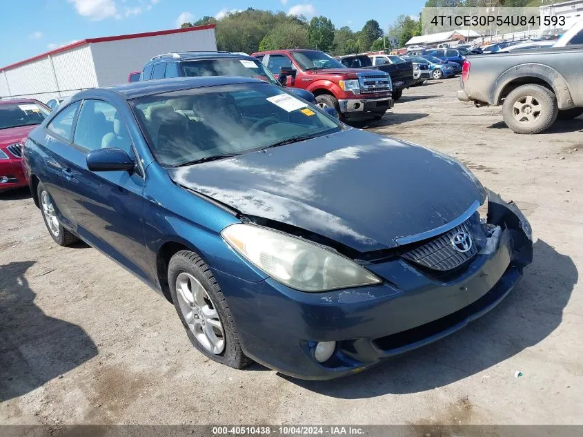 2004 Toyota Camry Solara Sle VIN: 4T1CE30P54U841593 Lot: 40510438