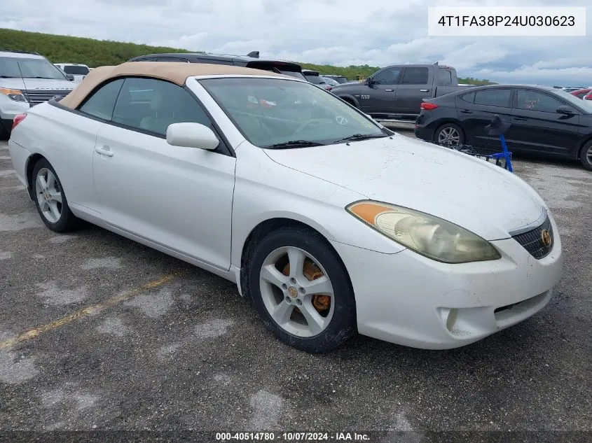 2004 Toyota Camry Solara Sle VIN: 4T1FA38P24U030623 Lot: 40514780