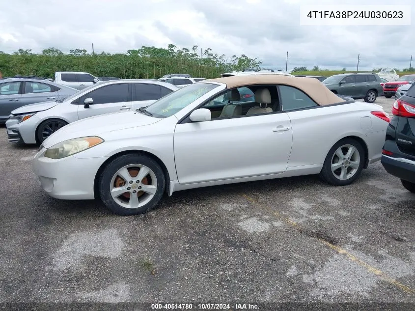 2004 Toyota Camry Solara Sle VIN: 4T1FA38P24U030623 Lot: 40514780