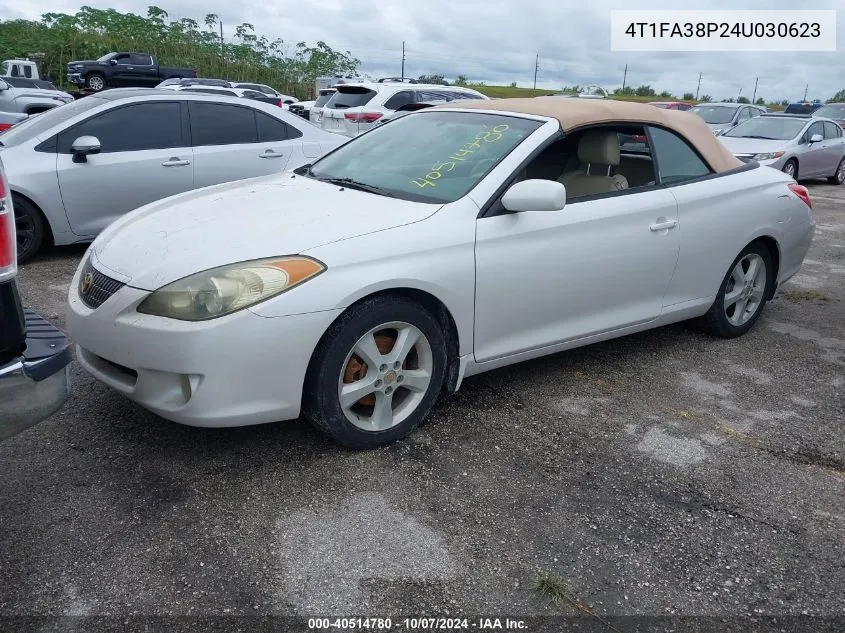 2004 Toyota Camry Solara Sle VIN: 4T1FA38P24U030623 Lot: 40514780