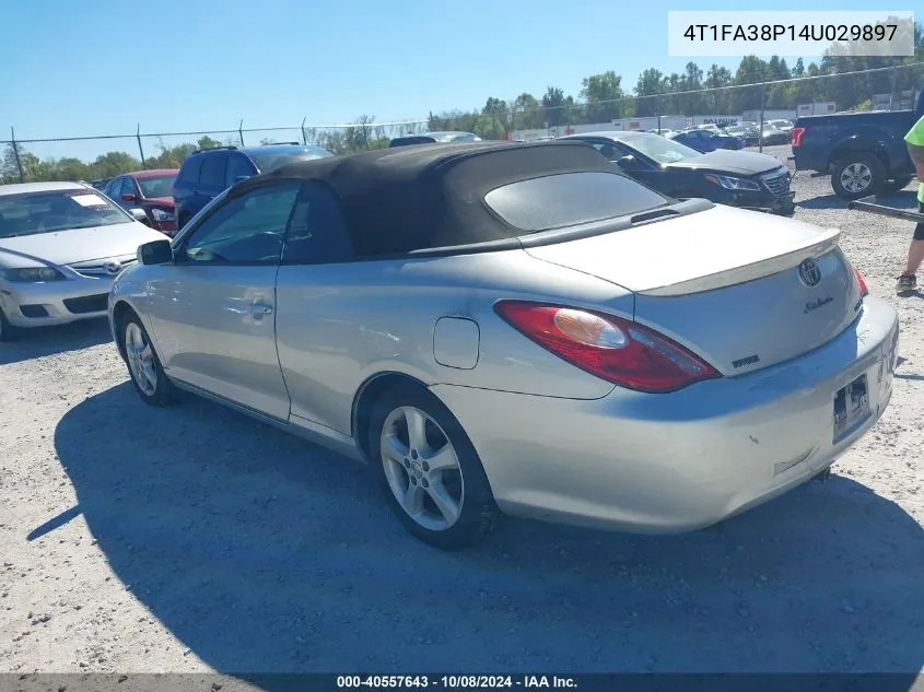 2004 Toyota Camry Solara Sle VIN: 4T1FA38P14U029897 Lot: 40557643