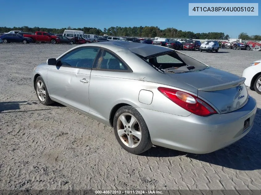 4T1CA38PX4U005102 2004 Toyota Camry Solara Se V6