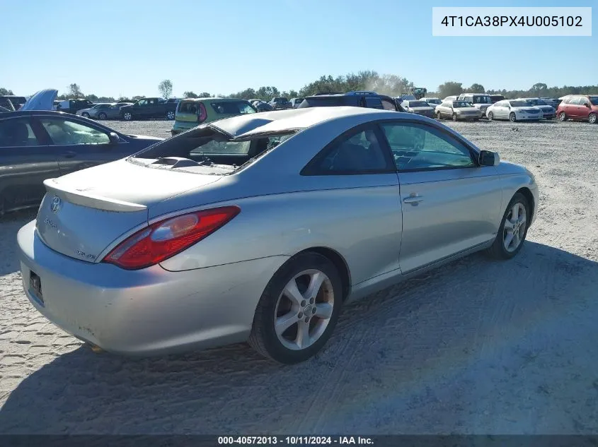 4T1CA38PX4U005102 2004 Toyota Camry Solara Se V6