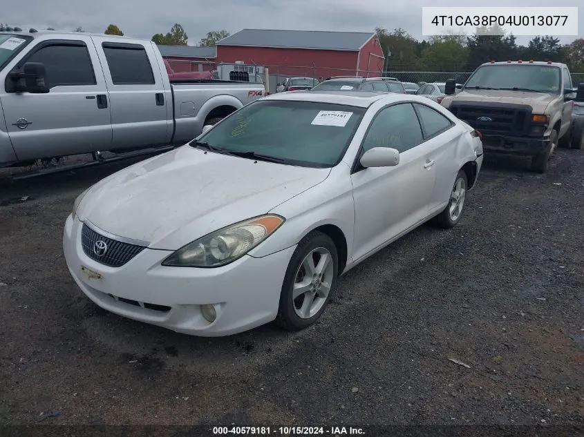 2004 Toyota Camry Solara Se V6 VIN: 4T1CA38P04U013077 Lot: 40579181