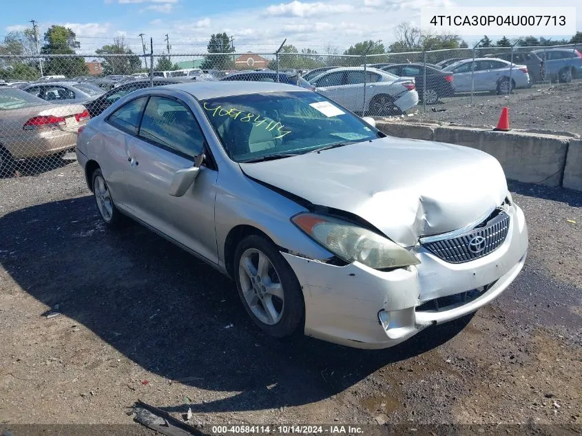 2004 Toyota Camry Solara Se V6 VIN: 4T1CA30P04U007713 Lot: 40584114