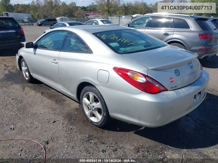 2004 Toyota Camry Solara Se V6 VIN: 4T1CA30P04U007713 Lot: 40584114