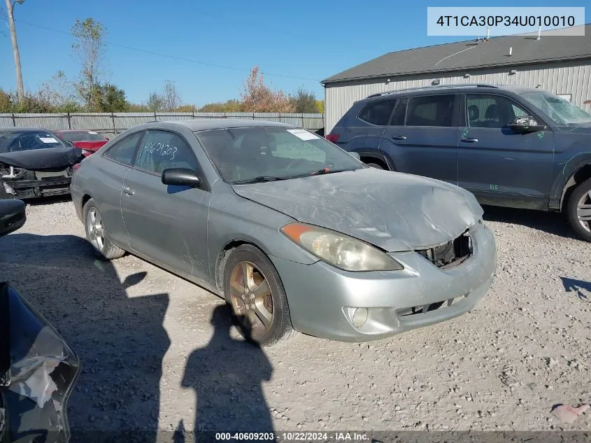 2004 Toyota Camry Solara Sle V6 VIN: 4T1CA30P34U010010 Lot: 40609203