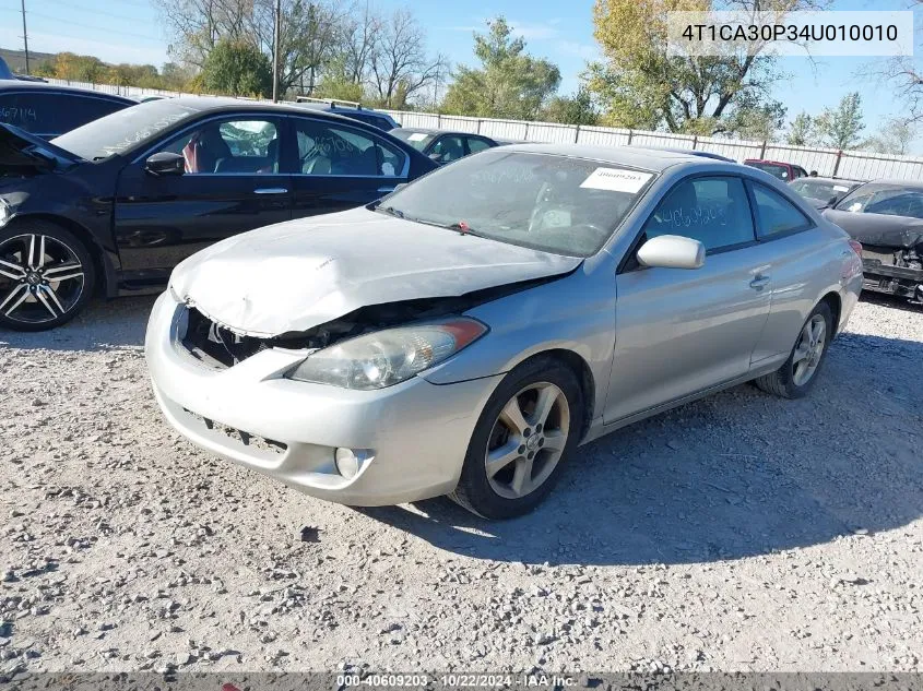 2004 Toyota Camry Solara Sle V6 VIN: 4T1CA30P34U010010 Lot: 40609203