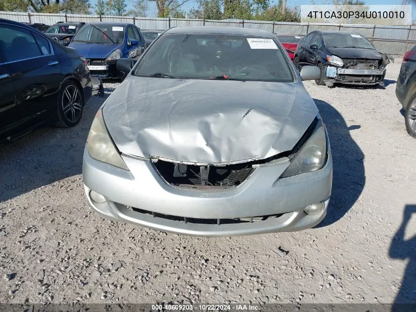 2004 Toyota Camry Solara Sle V6 VIN: 4T1CA30P34U010010 Lot: 40609203