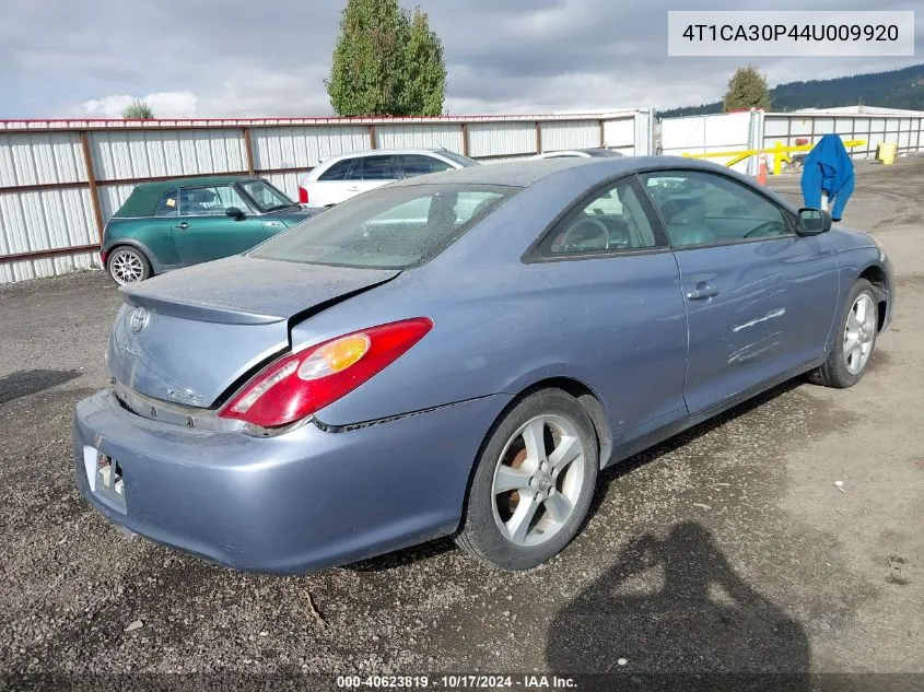 2004 Toyota Camry Solara Sle V6 VIN: 4T1CA30P44U009920 Lot: 40623819