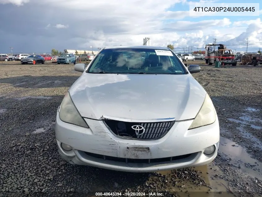 2004 Toyota Camry Solara Sle V6 VIN: 4T1CA30P24U005445 Lot: 40643394