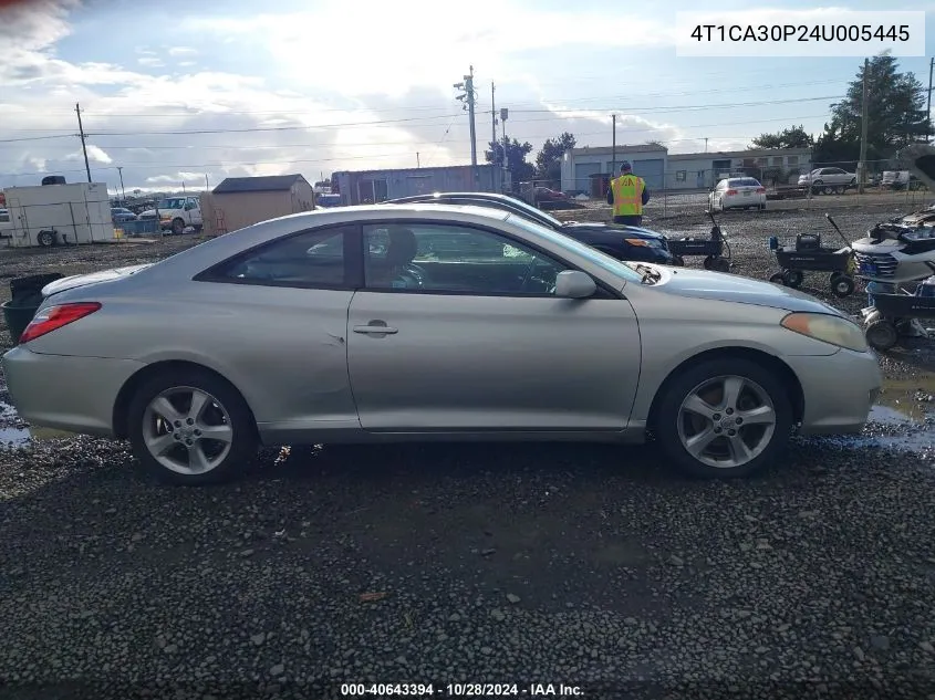 2004 Toyota Camry Solara Sle V6 VIN: 4T1CA30P24U005445 Lot: 40643394