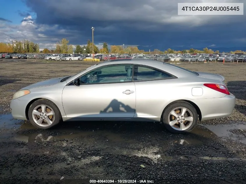 2004 Toyota Camry Solara Sle V6 VIN: 4T1CA30P24U005445 Lot: 40643394