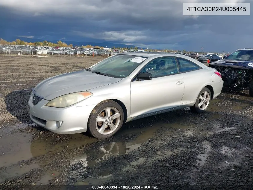 2004 Toyota Camry Solara Sle V6 VIN: 4T1CA30P24U005445 Lot: 40643394