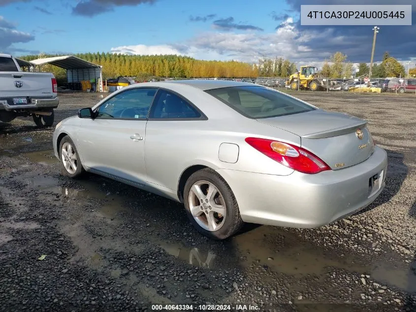 2004 Toyota Camry Solara Sle V6 VIN: 4T1CA30P24U005445 Lot: 40643394