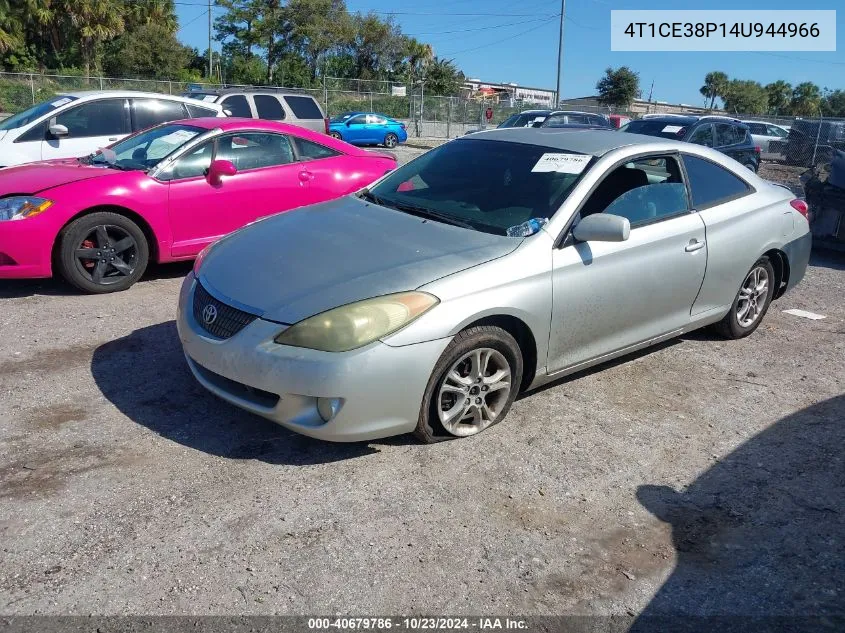 2004 Toyota Camry Solara Se VIN: 4T1CE38P14U944966 Lot: 40679786