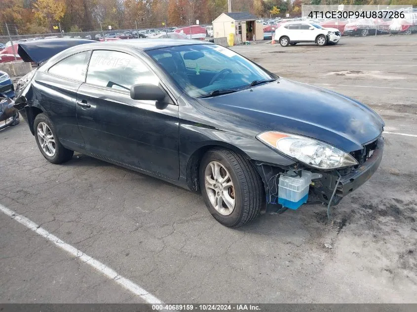 2004 Toyota Camry Solara Se/Sle VIN: 4T1CE30P94U837286 Lot: 40689159