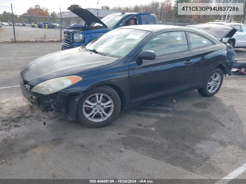 2004 Toyota Camry Solara Se/Sle VIN: 4T1CE30P94U837286 Lot: 40689159