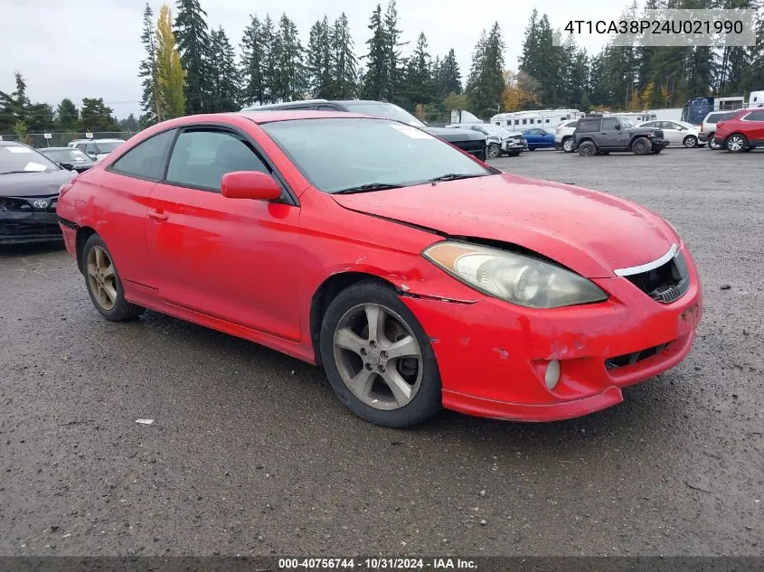 4T1CA38P24U021990 2004 Toyota Camry Solara Se Sport V6