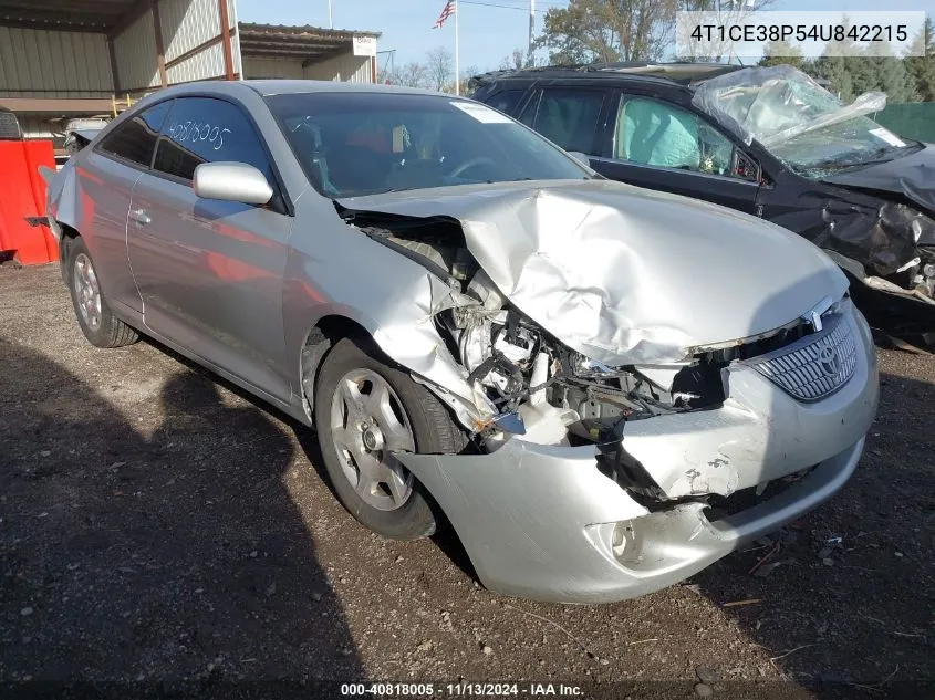 4T1CE38P54U842215 2004 Toyota Camry Solara Se