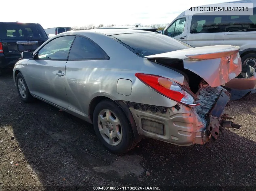 4T1CE38P54U842215 2004 Toyota Camry Solara Se