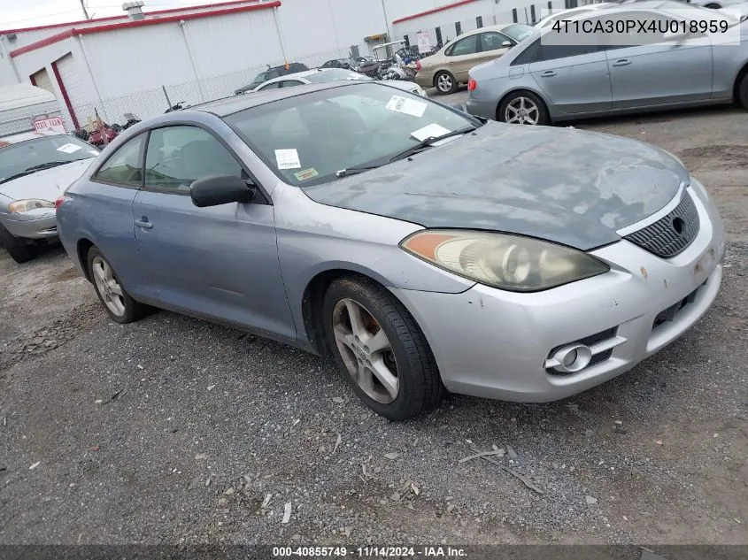 2004 Toyota Camry Solara Sle V6 VIN: 4T1CA30PX4U018959 Lot: 40855749