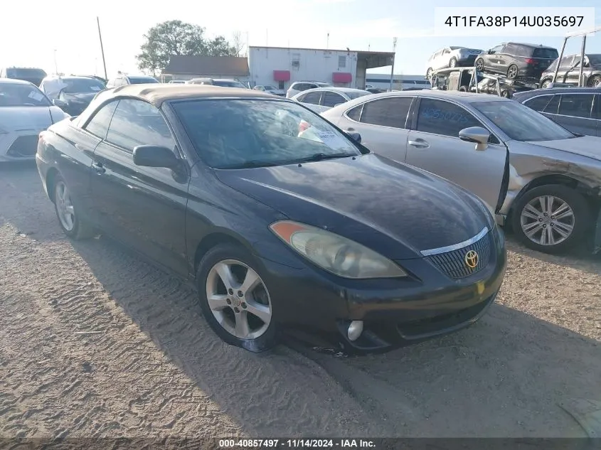 2004 Toyota Camry Solara Se VIN: 4T1FA38P14U035697 Lot: 40857497