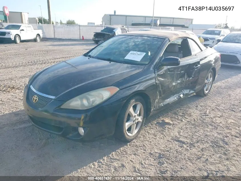 2004 Toyota Camry Solara Se VIN: 4T1FA38P14U035697 Lot: 40857497