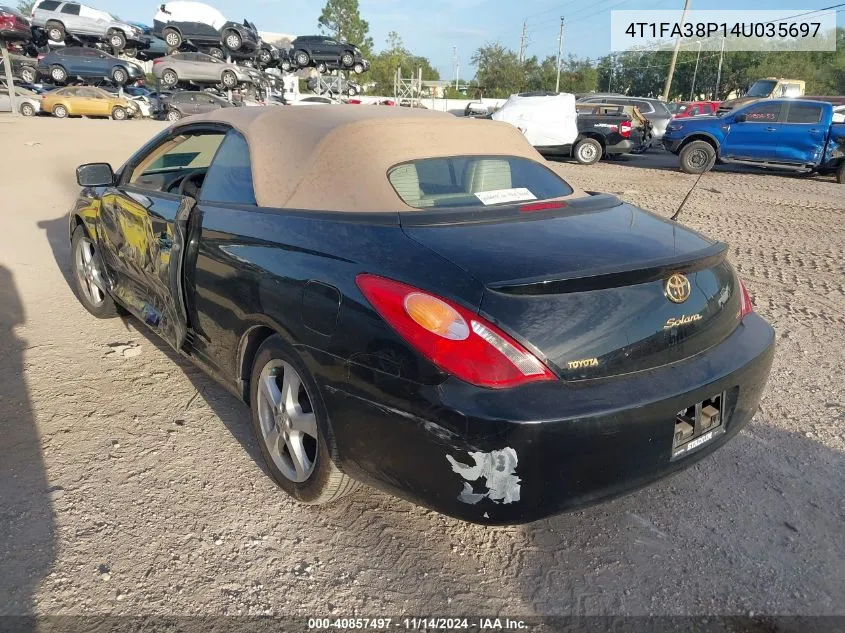 2004 Toyota Camry Solara Se VIN: 4T1FA38P14U035697 Lot: 40857497