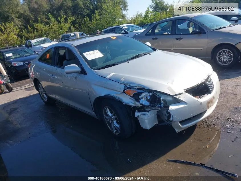 2005 Toyota Camry Solara Se VIN: 4T1CE38P75U956962 Lot: 40165570