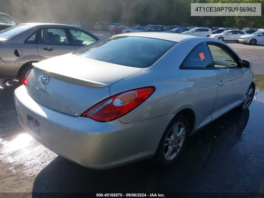 2005 Toyota Camry Solara Se VIN: 4T1CE38P75U956962 Lot: 40165570