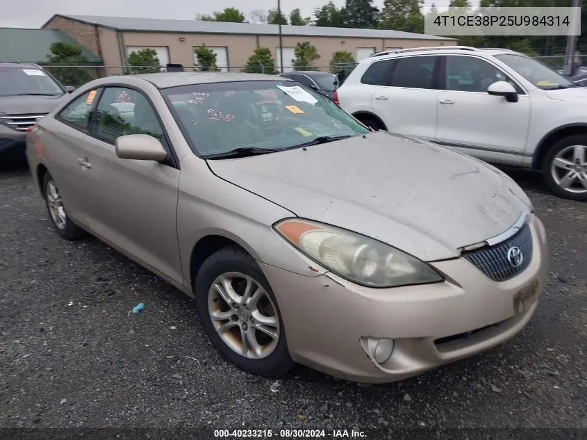 2005 Toyota Camry Solara Se VIN: 4T1CE38P25U984314 Lot: 40233215