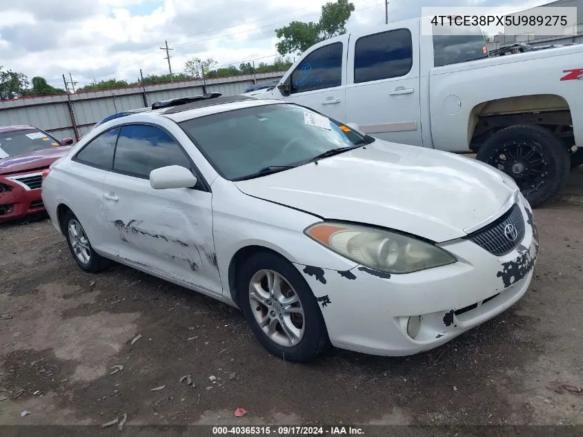 2005 Toyota Camry Solara Se VIN: 4T1CE38PX5U989275 Lot: 40365315