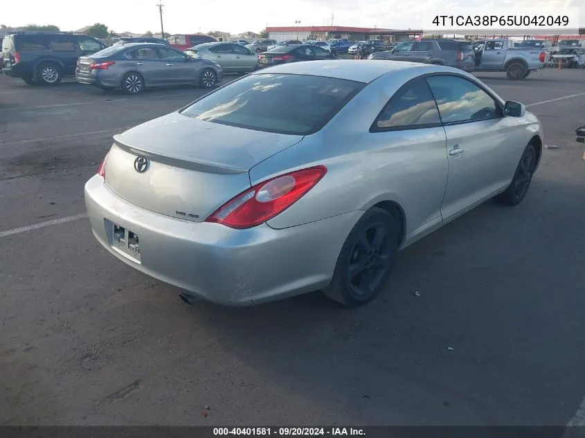 2005 Toyota Camry Solara Se V6 VIN: 4T1CA38P65U042049 Lot: 40401581