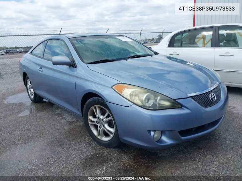 2005 Toyota Camry Solara Sle VIN: 4T1CE38P35U973533 Lot: 40433293