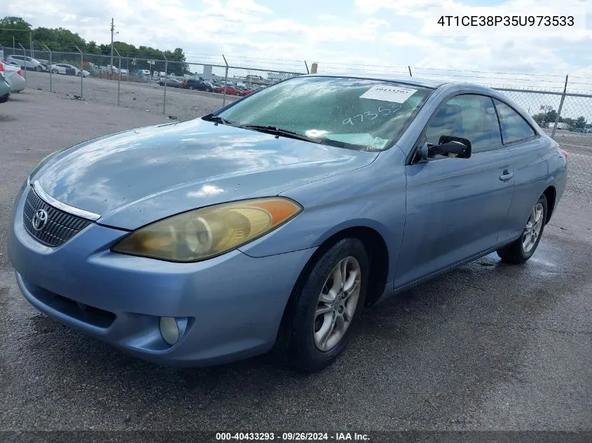 2005 Toyota Camry Solara Sle VIN: 4T1CE38P35U973533 Lot: 40433293