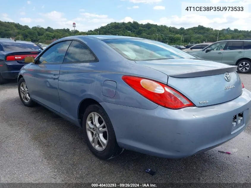 2005 Toyota Camry Solara Sle VIN: 4T1CE38P35U973533 Lot: 40433293