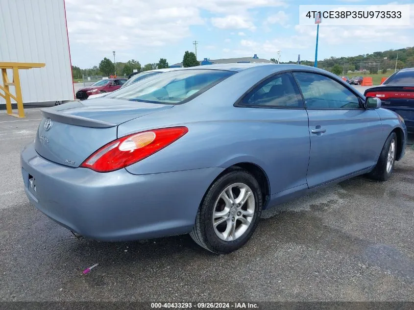 2005 Toyota Camry Solara Sle VIN: 4T1CE38P35U973533 Lot: 40433293