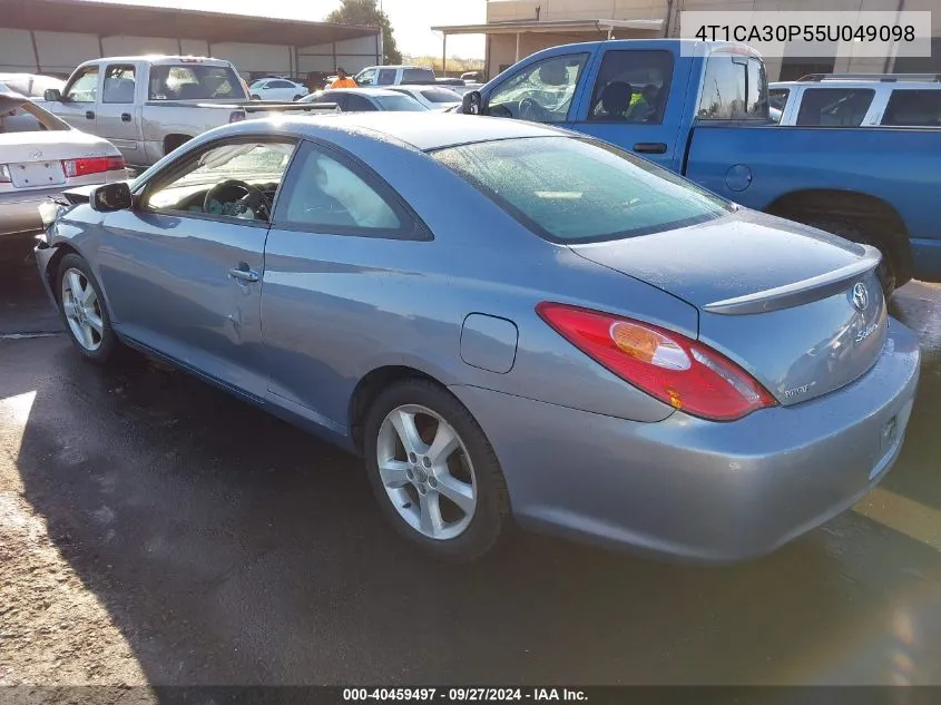 4T1CA30P55U049098 2005 Toyota Camry Solara Sle V6