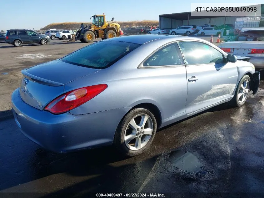 4T1CA30P55U049098 2005 Toyota Camry Solara Sle V6