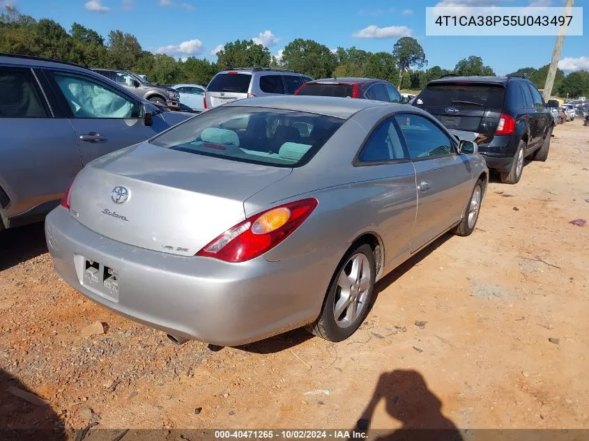 2005 Toyota Camry Solara Se V6 VIN: 4T1CA38P55U043497 Lot: 40471265