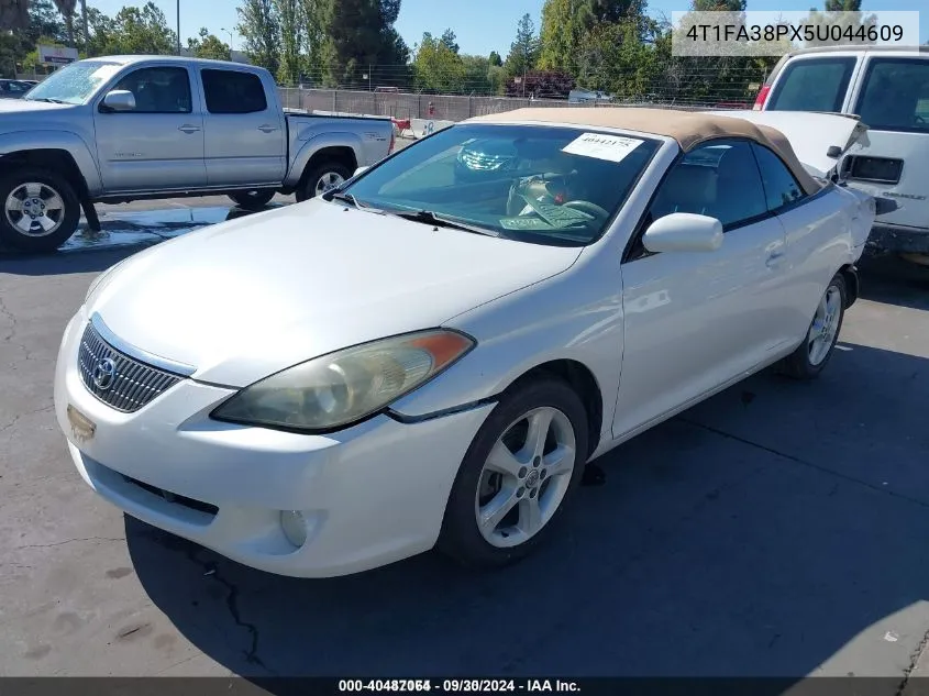 2005 Toyota Camry Solara Sle VIN: 4T1FA38PX5U044609 Lot: 40487064