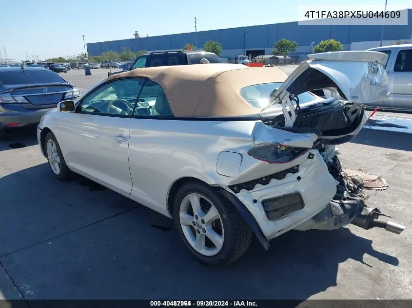 2005 Toyota Camry Solara Sle VIN: 4T1FA38PX5U044609 Lot: 40487064