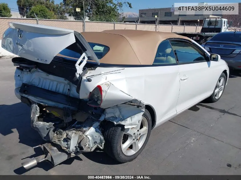 2005 Toyota Camry Solara Sle VIN: 4T1FA38PX5U044609 Lot: 40487064