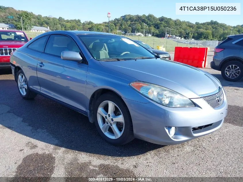 2005 Toyota Camry Solara Se V6 VIN: 4T1CA38P15U050236 Lot: 40512029